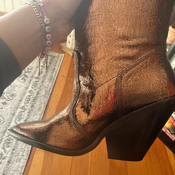 🆕 Free People Triple Crown Over-the-Knee Slouch Boots - Picture 10 of 16